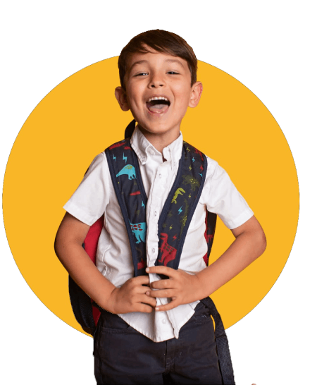 The girl are pointing to the left side